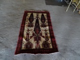 Oriental rug-made in Iran-Khorasan Province.100% wool.4'11