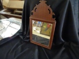 Small wood frame mirror. 18