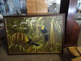 Rain Forest Toucans on canvas-76