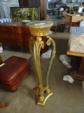 Plant stand-Green/gold gilded-48
