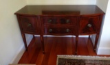 Burl mahogany sideboard with inlay.66