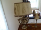 2 lamps-(1 is very heavy).