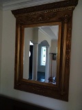 Gold frame mirror-wood/plastic-56