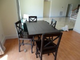 High top table-wood/metal with 4 chairs-54