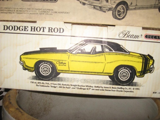 Dodge Hot Rod "340 Six Pack" Jim Beam decanter