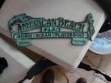 Vintage American Beach Negro Ocean Playground Sign