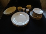 Lenox Solitaire Dimension Collection (dishwasher safe). 5 dinner plates, 6 salad plates, plus