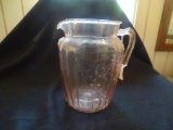 Vintage Pink Open Rose pattern pitcher