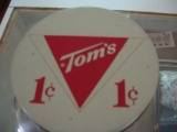 Original Tom's -1st generation Tom's Candy Jar & Lid
