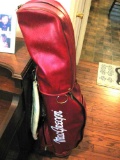 Mac Gregor bag with assorted brand clubs