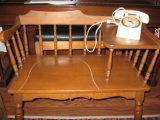 Vintage Telephone table & Clock