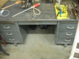 Metal desk (does NOT include stuff on top)