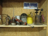 Blow Torch, 6 oilers, spray gun, oil spout