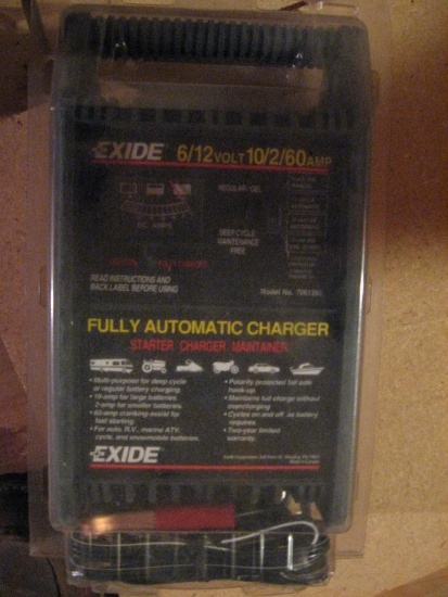 Exide 6/12 Volt, Fully Automatic Charger