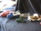 Misc Cars and Trucks-includes some Franklin & Ertl models plus a red wind up car, thermometers
