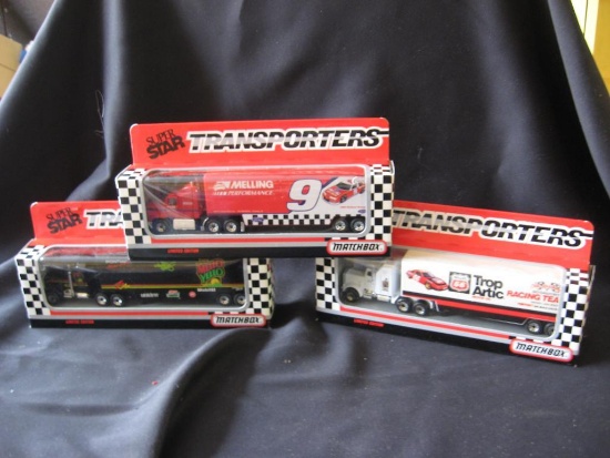3 Matchbox Transporters: Melling, Trop Artic and Mello Yello