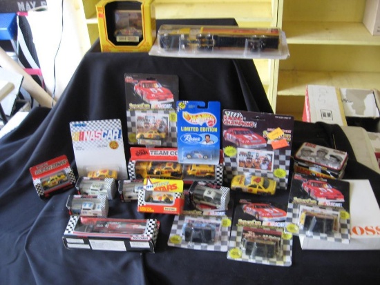 Box of Kodak Nascar Racing Collectibles