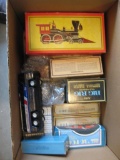 Misc Box Lot-some Avon decanters w/cologne