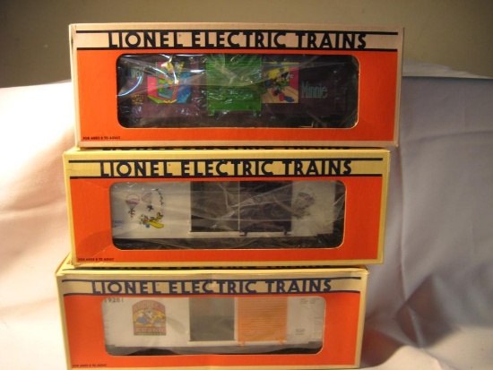 3 Disney Boxcars-