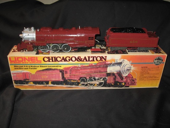 Chicago & Alton Die Cast 4-6-4 Hudson Steam Locomotive & Die Caster Tender, 6-8101