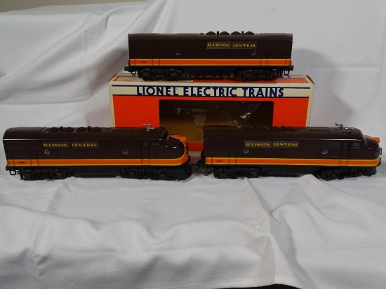 Illinois Central F3-A Powered & Dummy Units, 6-8580 and Illinois Central F3-B Dummy Unit, 6-8581