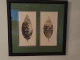 Leaf Veins Painting-matted/framed-20