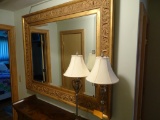 Large gilded frame mirror, 62