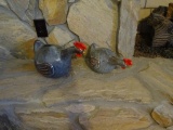 Ceramic roosters/chickens-2