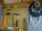 Wall of Tools-Hammers, Claws, Cable ,Chainsaw blades, rulers, sockets, blower & weed whacker