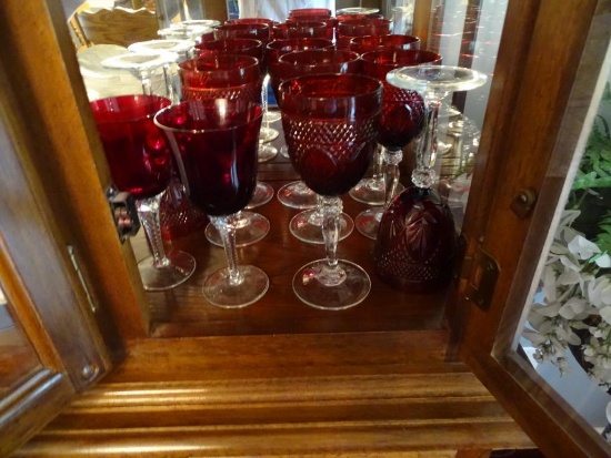 12 red wine glasses