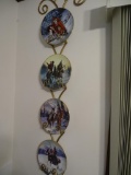 2 Sets of Plates (4 each) on wall mounts.