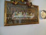 The Last Supper picture and religious wall hangings