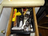 4 drawers of misc utensils