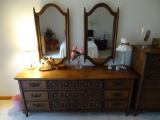 Dresser, Mirrors, Chest of Drawers and End Table