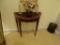 Side table w/inlaid wood. 28