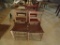 4 Vintage cane bottom chairs