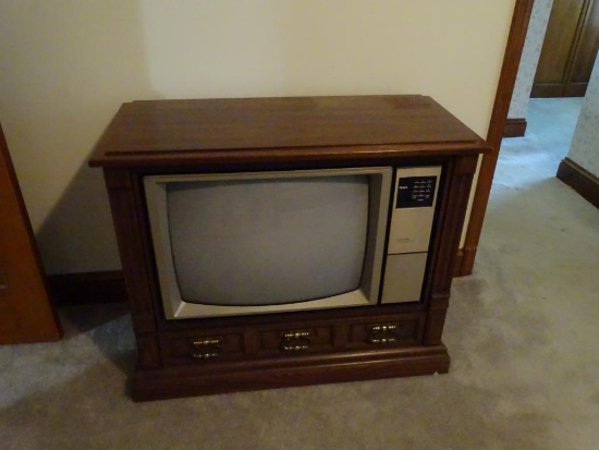 RCA Console TV-wood cabinet