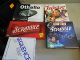 5 Board Games: Othello, Twister, Scrabble, Star Trek Scrabble, Sequence