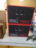 Riedel Merlot stemless crystal wine glasses (4). Made in Germany. 22.875 oz.