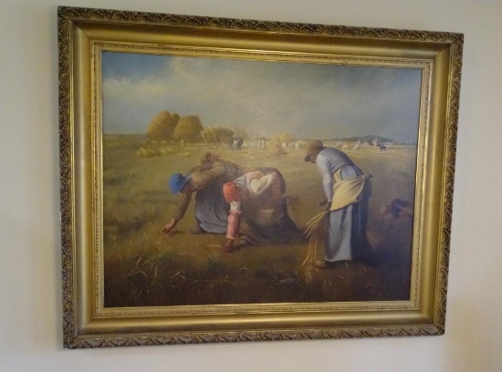 The Gleaners -vintage oil on canvas reproduction of original by Jean Francois Millet