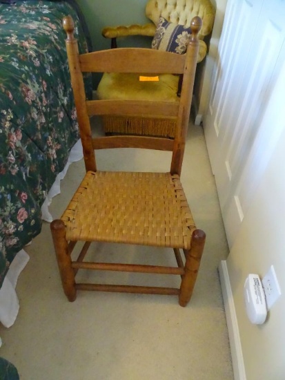 Antique cane bottom chair