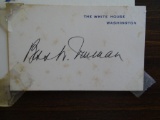 Autograph of Bess Truman, wife of former President Harry S. Truman