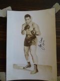 Pictures/Autographs of Joe Louis and Sugar Ray Robinson