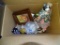 Assorted box lot-includes cat collectibles