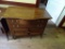 Antique chest w/ 2 drawers and bottom shelf-on rollers