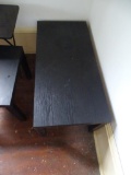 Black coffee table and square side table