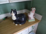 2 Cat Cookie Jars