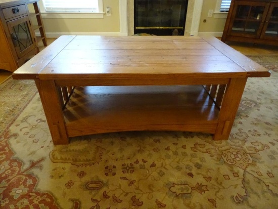 Solid wood coffee table-