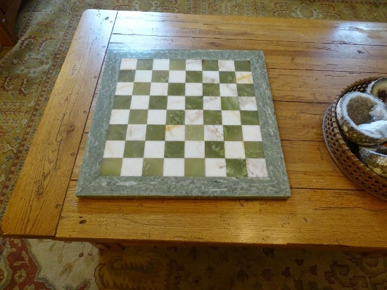 Solid marble checkerboard-very heavy!