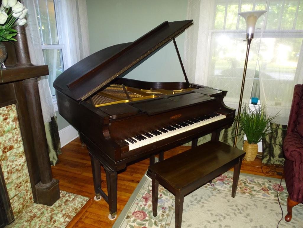 Chickering Antique Baby Grand Piano-5'7", built | Proxibid